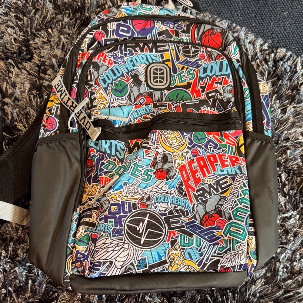 Overtime Stylish Multicolor Backpack NWT - image 1